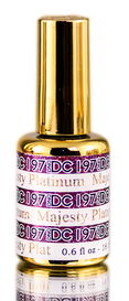 DND DC PLATINUM Gel Polish, Premium Gel Polish for Nails Containing Glitter