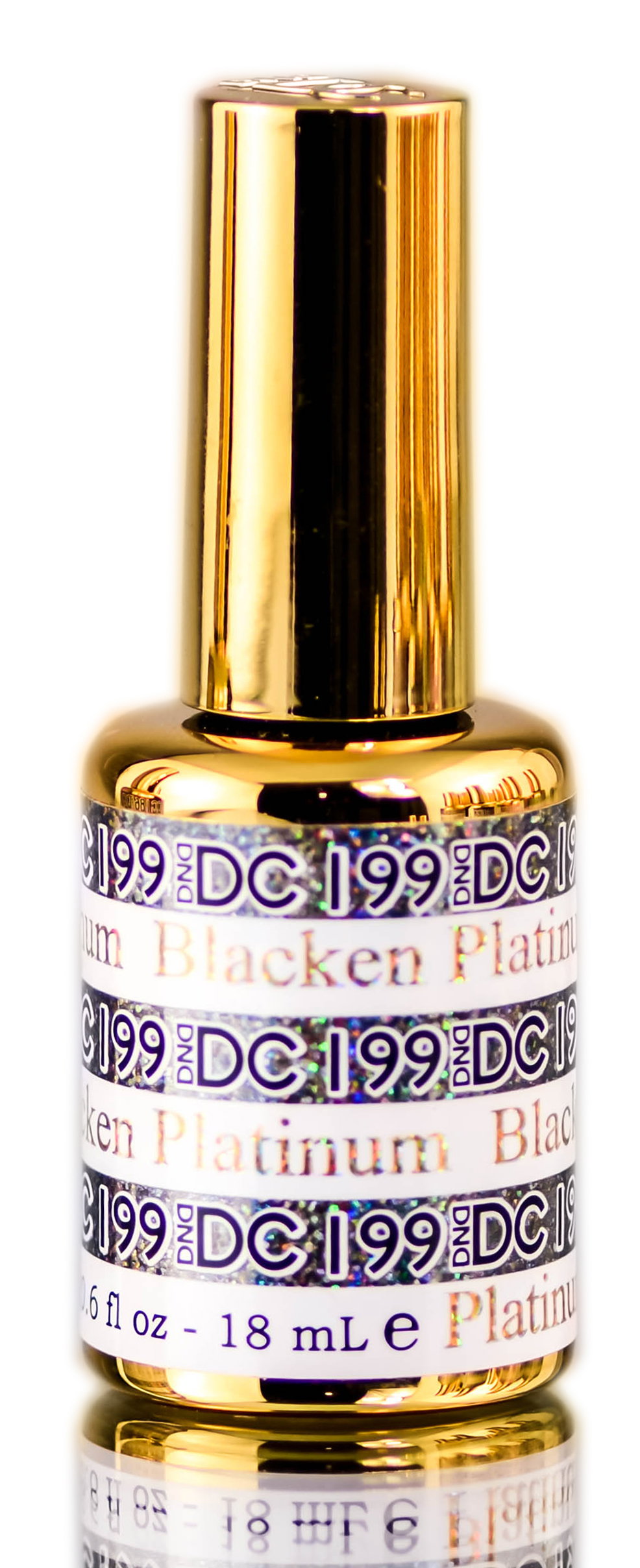 dnd16-199 - DND DC PLATINUM Gel Polish, Premium Gel Polish for Nails Containing Glitter-image1