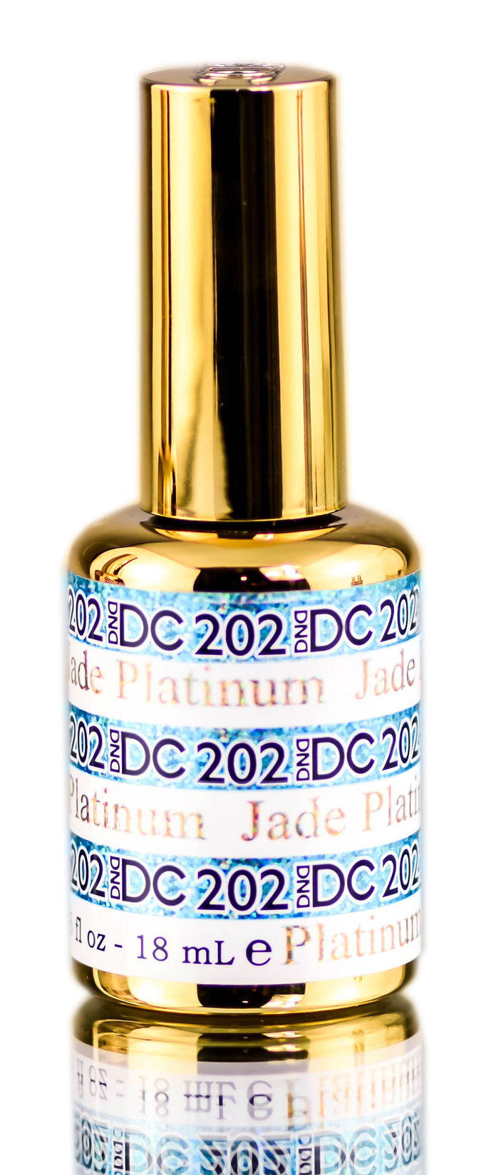 DND DC PLATINUM Gel Polish, Premium Gel Polish for Nails Containing Glitter