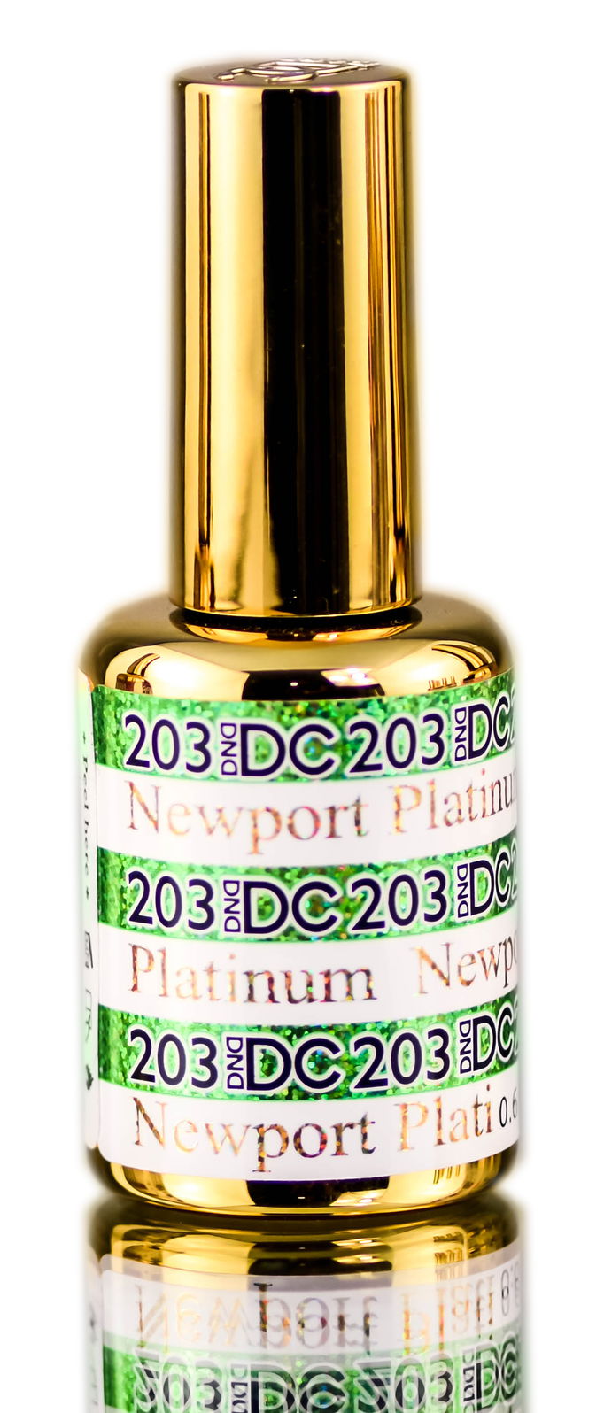 DND DC PLATINUM Gel Polish, Premium Gel Polish for Nails Containing Glitter