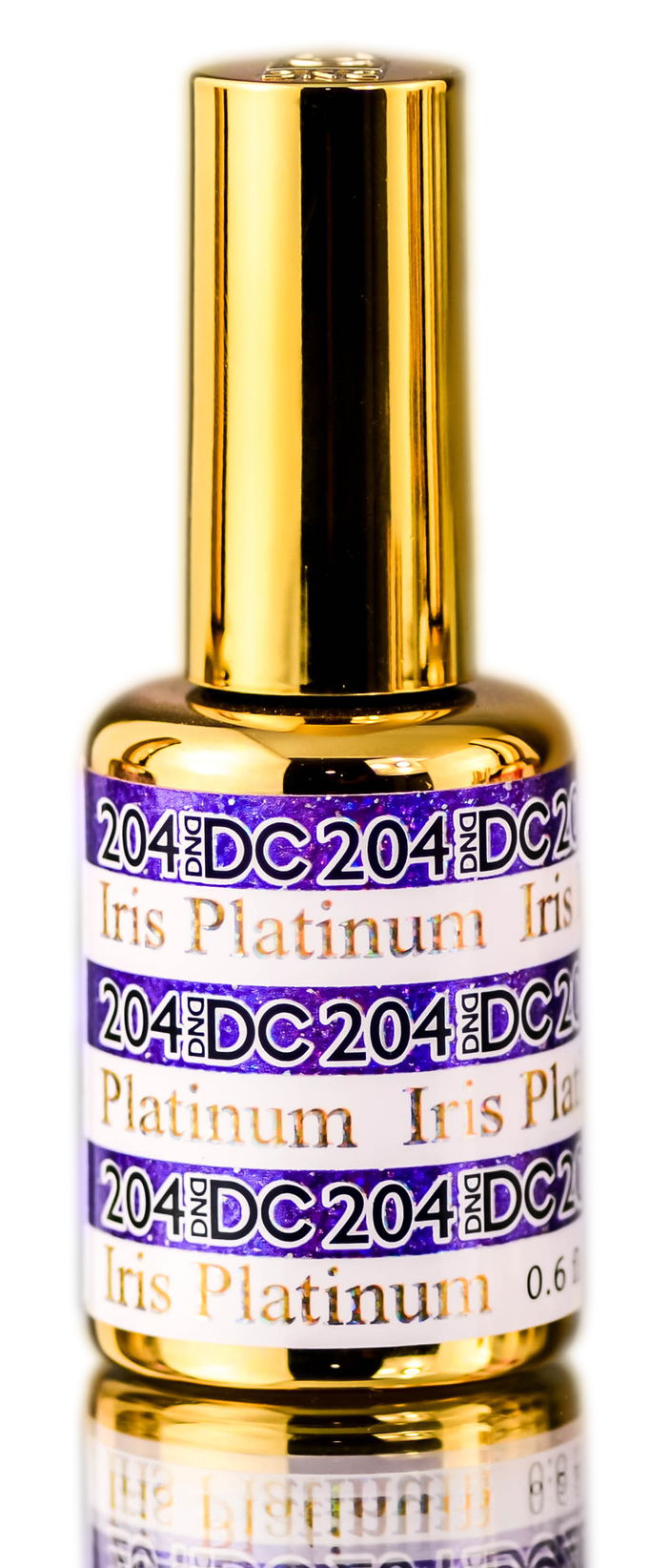 DND DC PLATINUM Gel Polish, Premium Gel Polish for Nails Containing Glitter
