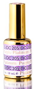 DND DC PLATINUM Gel Polish, Premium Gel Polish for Nails Containing Glitter