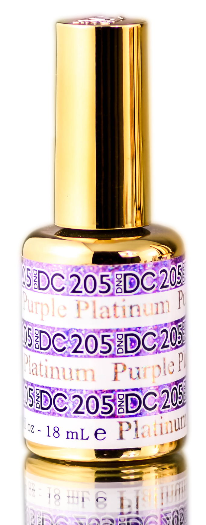 DND DC PLATINUM Gel Polish, Premium Gel Polish for Nails Containing Glitter