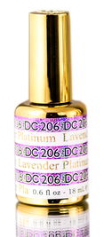 DND DC PLATINUM Gel Polish, Premium Gel Polish for Nails Containing Glitter