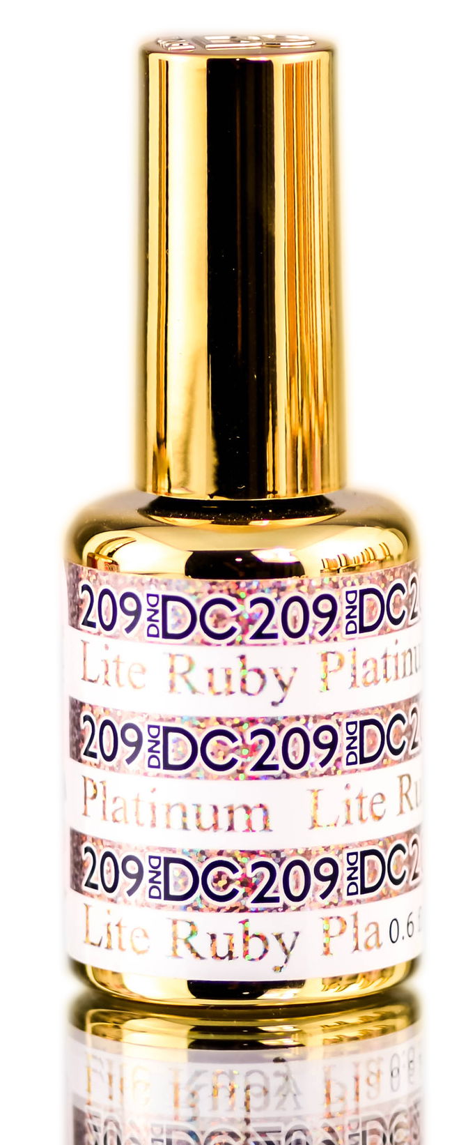 DND DC PLATINUM Gel Polish, Premium Gel Polish for Nails Containing Glitter