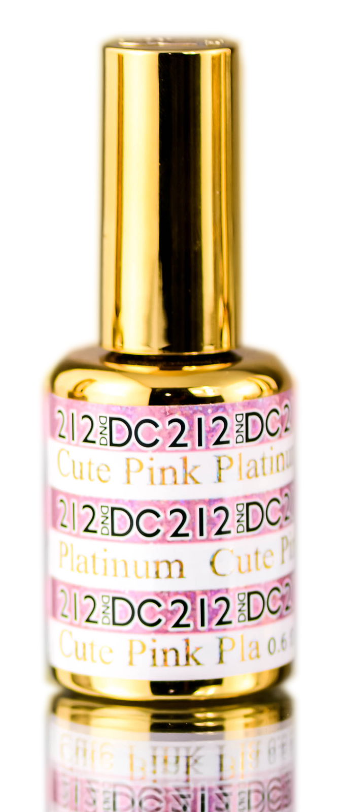 DND DC PLATINUM Gel Polish, Premium Gel Polish for Nails Containing Glitter
