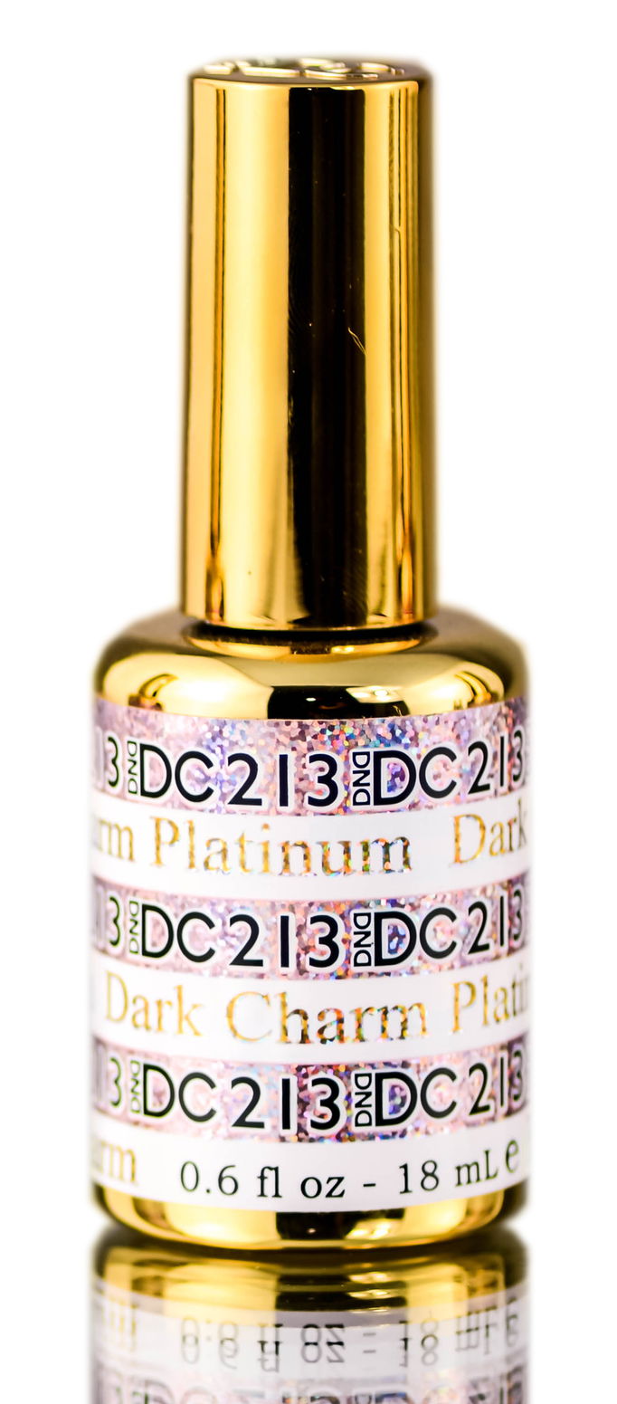 DND DC PLATINUM Gel Polish, Premium Gel Polish for Nails Containing Glitter