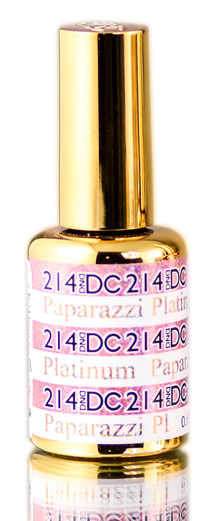 DND DC PLATINUM Gel Polish, Premium Gel Polish for Nails Containing Glitter