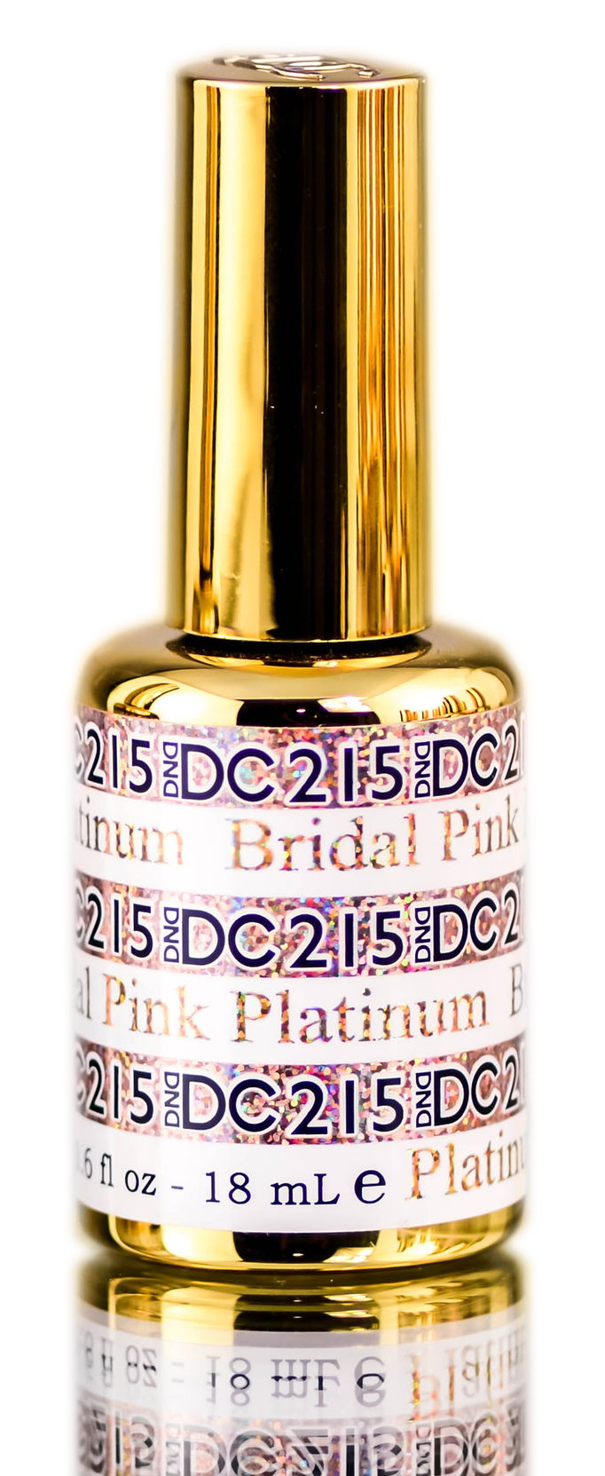 DND DC PLATINUM Gel Polish, Premium Gel Polish for Nails Containing Glitter