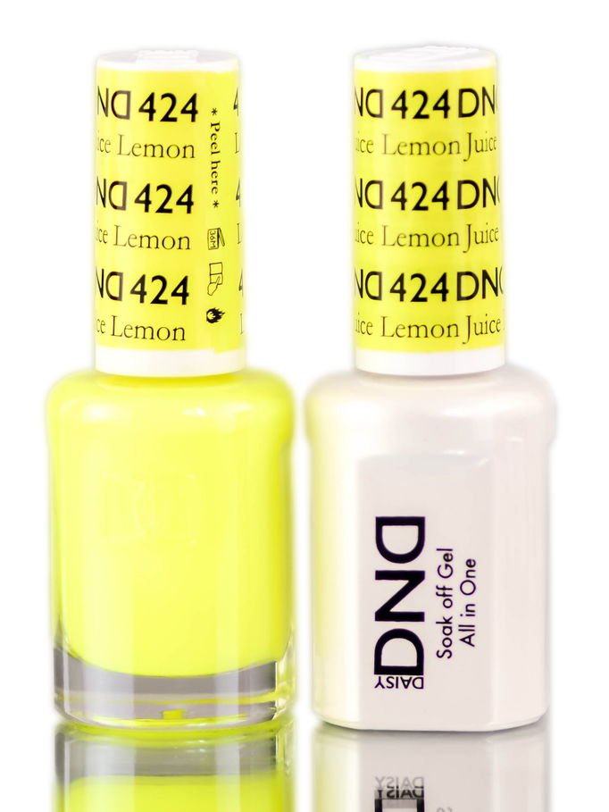 Daisy DND Blues & Greens Soak Off GEL POLISH DUO, All In One Gel Lacquer + Matching Nail Polish Color