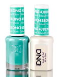 Daisy DND Blues & Greens Soak Off GEL POLISH DUO, All In One Gel Lacquer + Matching Nail Polish Color
