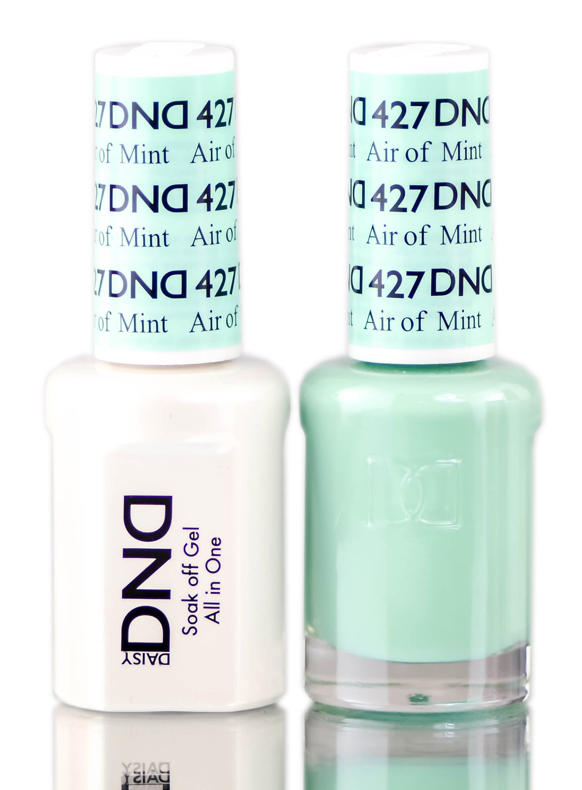 dnd24-427 - Daisy DND Blues & Greens Soak Off GEL POLISH DUO, All In One Gel Lacquer + Matching Nail Polish Color-image1