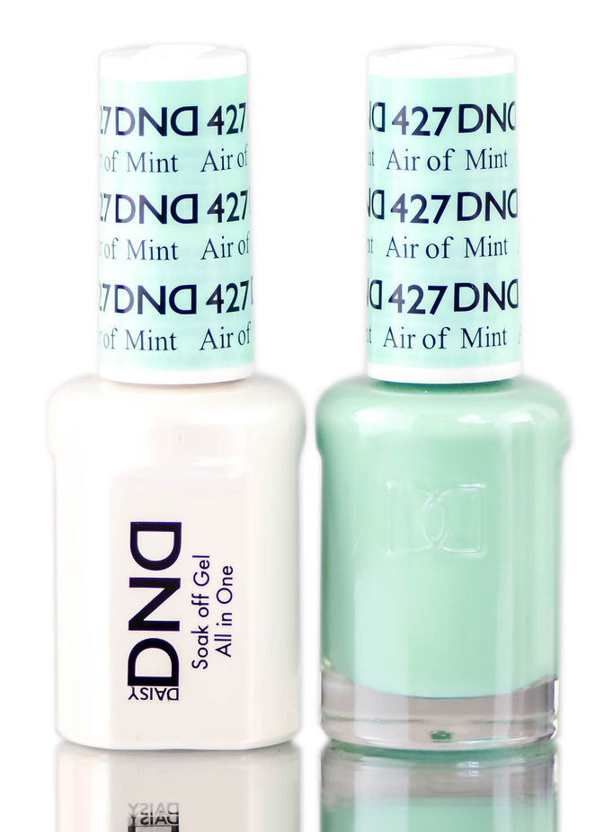Daisy DND Blues & Greens Soak Off GEL POLISH DUO, All In One Gel Lacquer + Matching Nail Polish Color