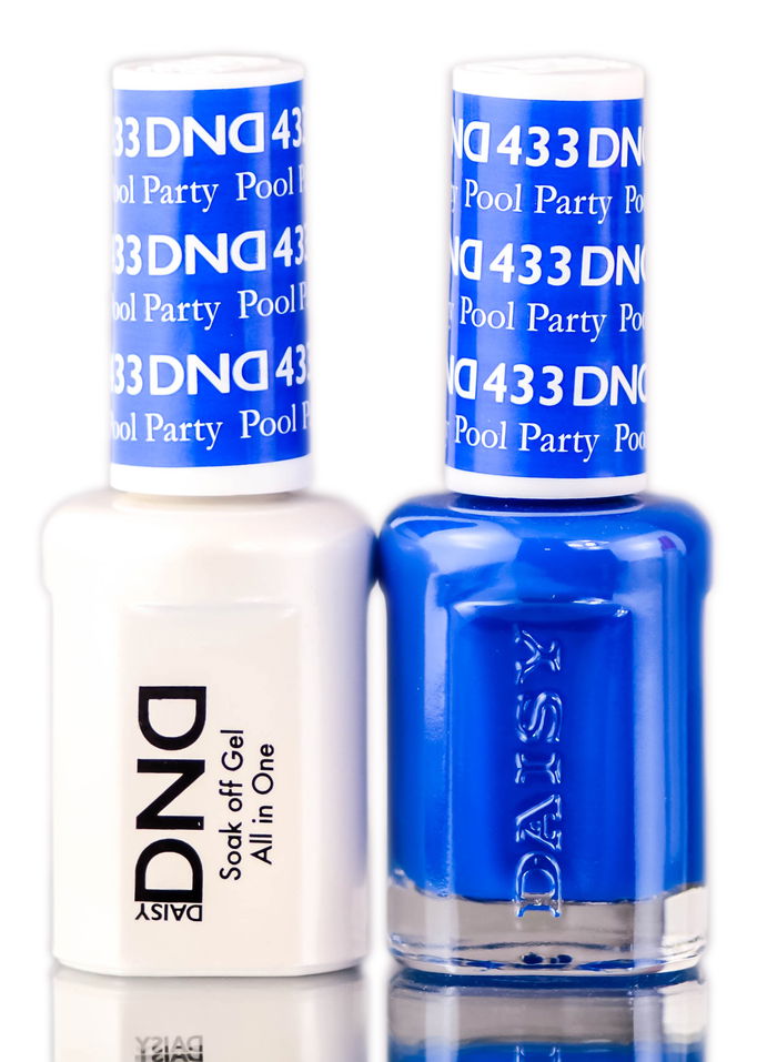 Daisy DND Blues & Greens Soak Off GEL POLISH DUO, All In One Gel Lacquer + Matching Nail Polish Color