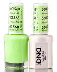 Daisy DND Blues & Greens Soak Off GEL POLISH DUO, All In One Gel Lacquer + Matching Nail Polish Color