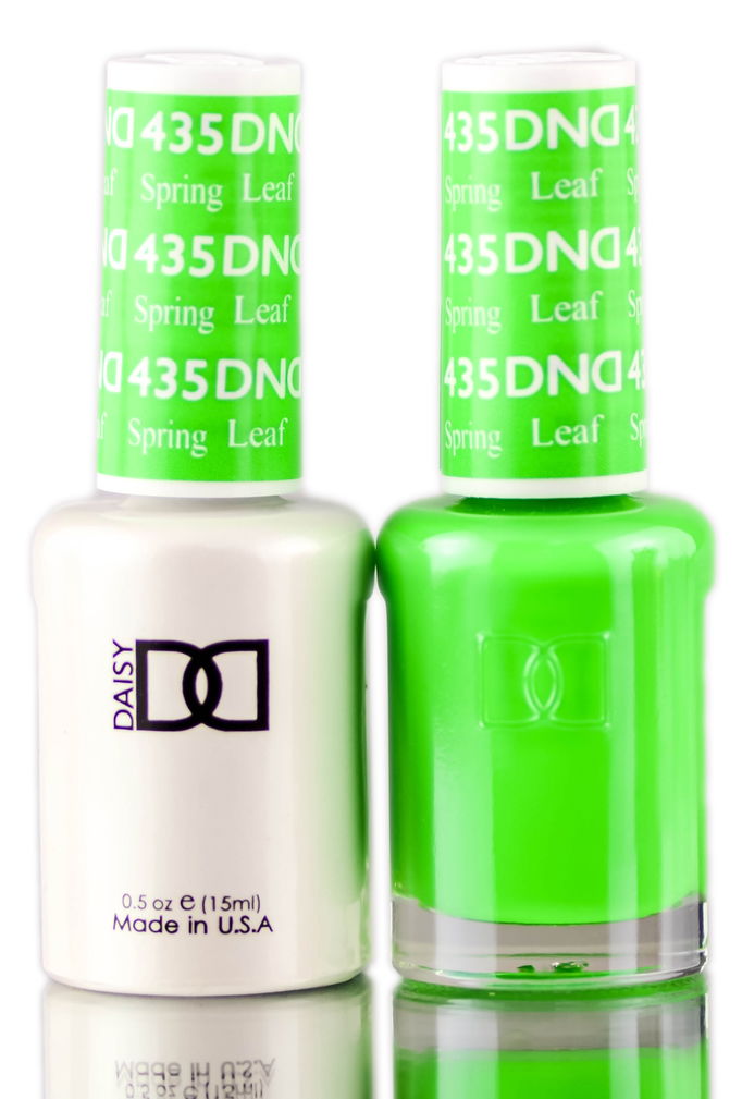 Daisy DND Blues & Greens Soak Off GEL POLISH DUO, All In One Gel Lacquer + Matching Nail Polish Color