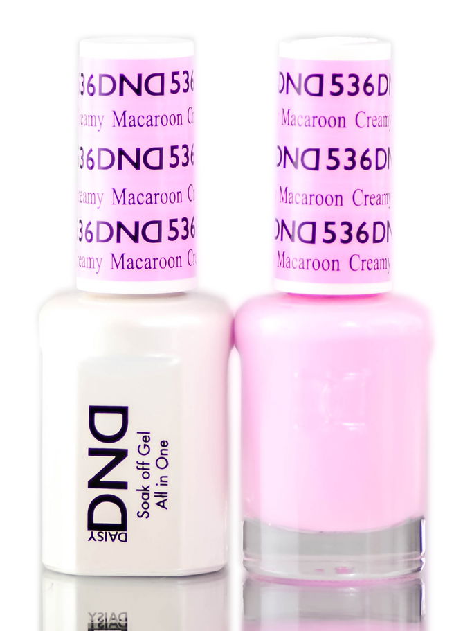 Daisy DND Pinks & Oranges Soak Off GEL POLISH DUO, All In One Gel Lacquer + Matching Nail Polish Color