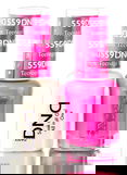Daisy DND Pinks & Oranges Soak Off GEL POLISH DUO, All In One Gel Lacquer + Matching Nail Polish Color