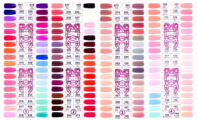 DND DC Color Swatches DND DC Color Swatches