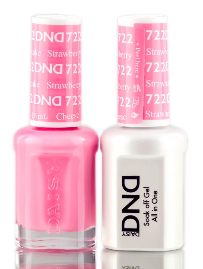 Daisy DND Pinks & Oranges Soak Off GEL POLISH DUO, All In One Gel Lacquer + Matching Nail Polish Color