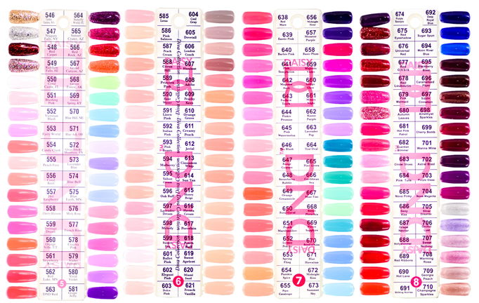 Daisy DND Color Swatches Daisy DND Color Swatches