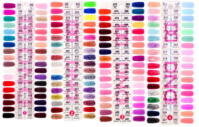 Daisy DND Color Swatches Daisy DND Color Swatches