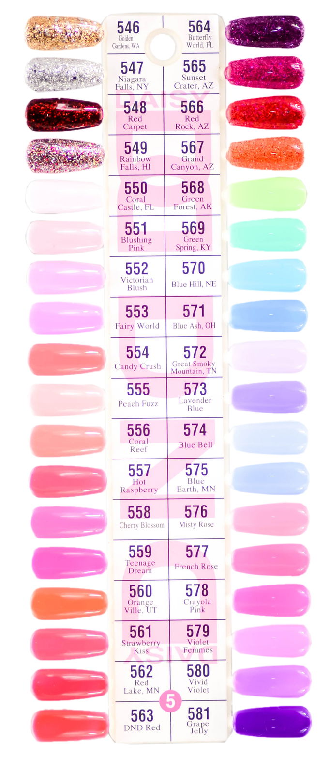 Daisy DND Color Swatches Daisy DND Color Swatches