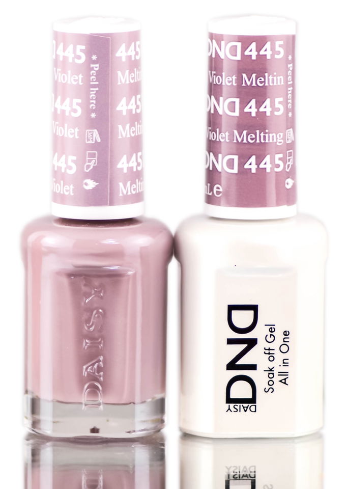 Daisy DND Neutrals Soak Off GEL POLISH DUO, All In One Gel Lacquer + Matching Nail Polish Color