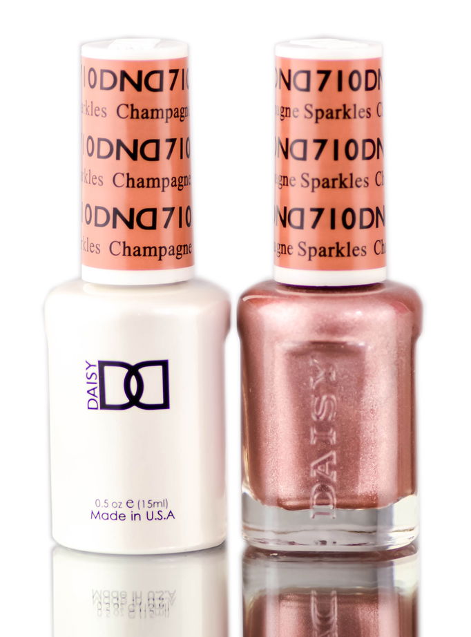 Daisy DND Neutrals Soak Off GEL POLISH DUO, All In One Gel Lacquer + Matching Nail Polish Color