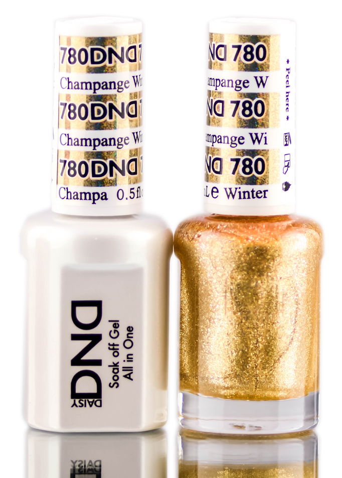Daisy DND Neutrals Soak Off GEL POLISH DUO, All In One Gel Lacquer + Matching Nail Polish Color