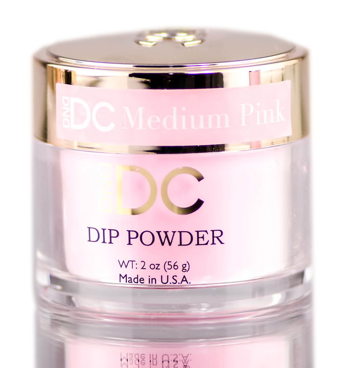 DND DC Pink & White CLEAR BASE Natural DIP POWDER for Nails
