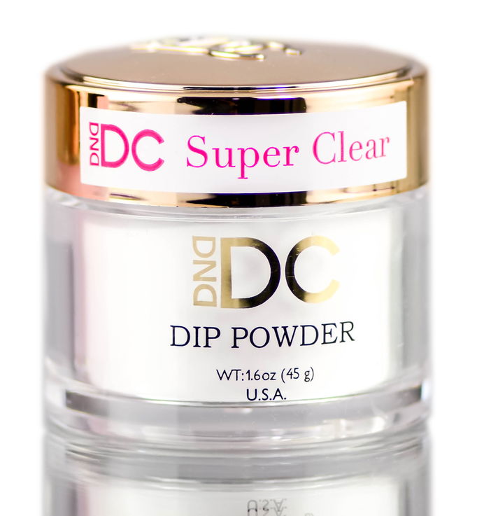 DND DC Pink & White CLEAR BASE Natural DIP POWDER for Nails