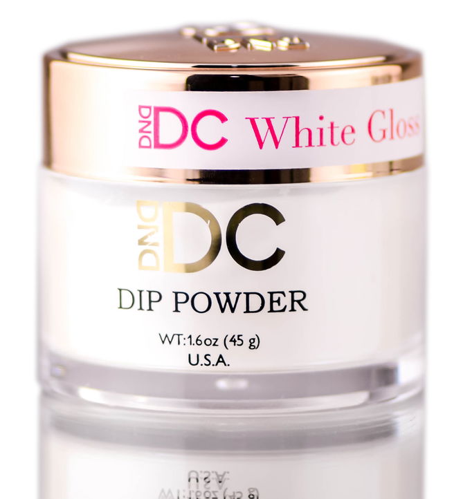 DND DC Pink & White CLEAR BASE Natural DIP POWDER for Nails