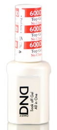 Daisy DND 600 TOP GEL, No Cleanser Needed, Soak off Gel NAIL All In One Top Coat for Nails