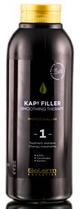 Salerm Cosmetics KAPS Filler Smoothing Therapy 1, Treatment Shampoo  - 18.3oz