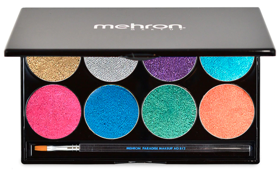 meh27-brilliant - Mehron Paradise Makeup AQ - 8 Color Palette-image1 meh27-brilliant - Mehron Paradise Makeup AQ - 8 Color Palette-image1