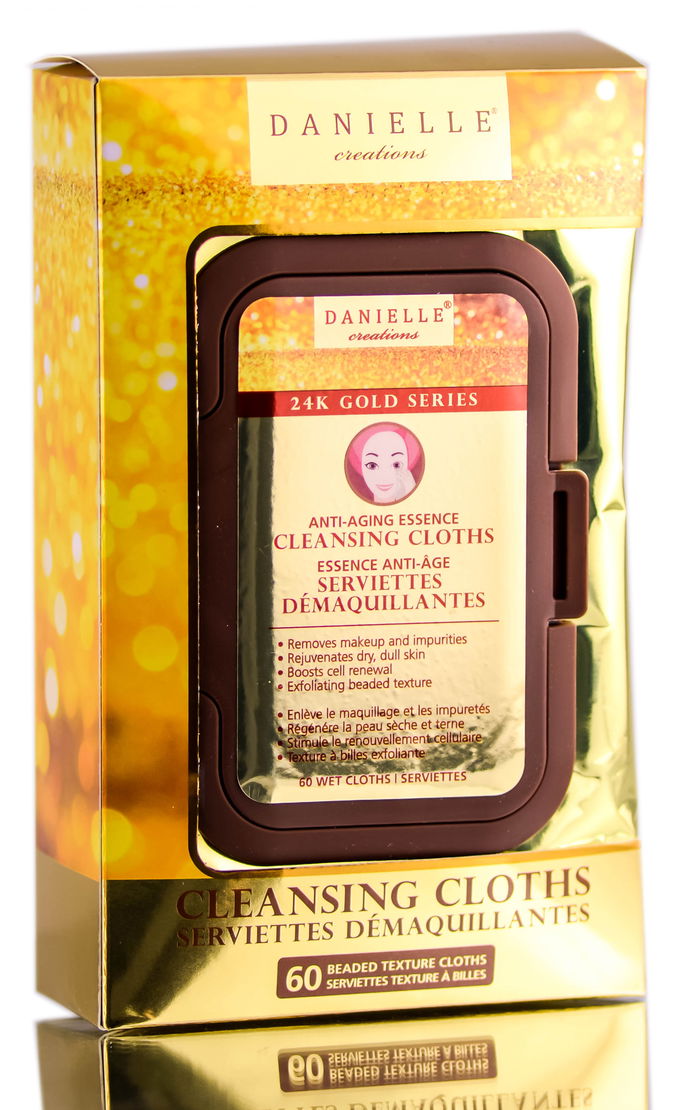 Danielle Creations 24k Gold Series Anti-Aging Essence Cleansing Cloths