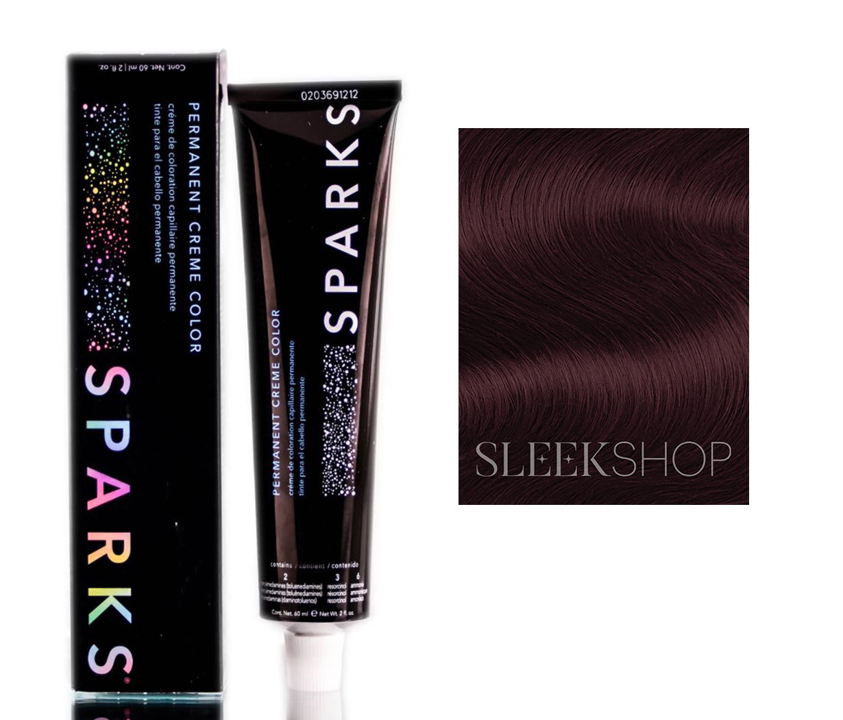 6.77x - Dark Blonde Extra Violet, Sparks Permanent Creme Color