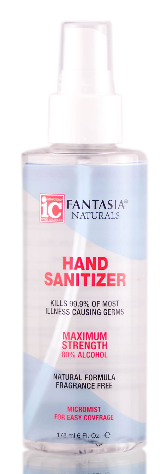 Fantasia IC Hand Sanitizer Spray (Micromist), Maximum Strength, 80% Alcohol Fantasia IC Hand Sanitizer Spray (Micromist), Maximum Strength, 80% Alcohol