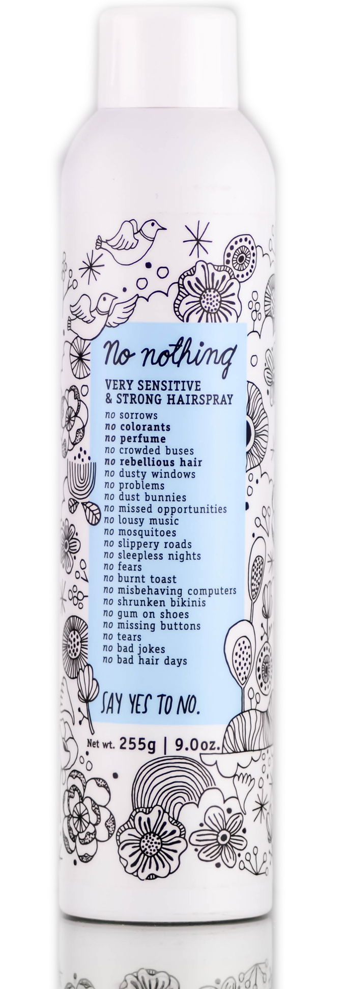 No Nothing Very Sensitive & Strong Hairspray