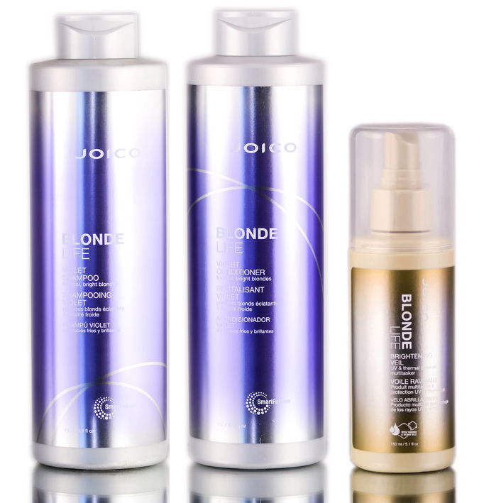 Joico Blonde Life Violet Shampoo & Conditioner & Brightening Veil