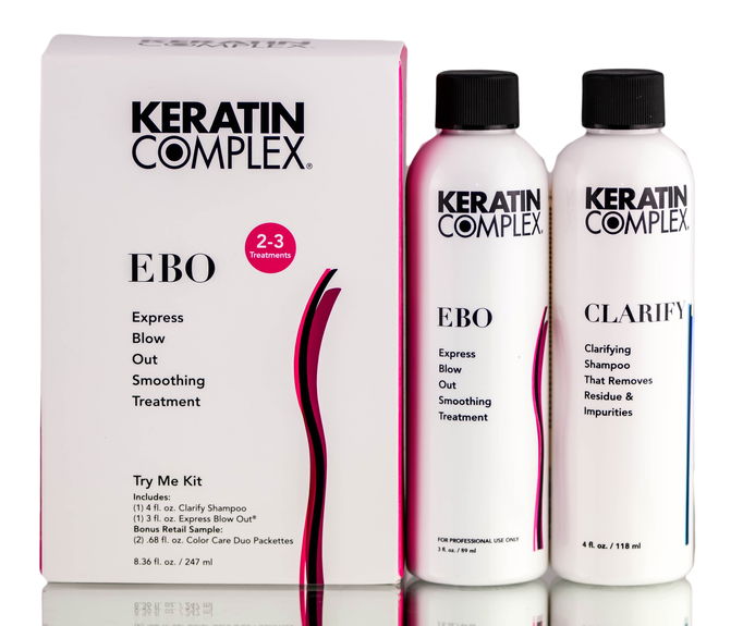 Keratin Complex EBO Express Blow Out Smoothing Treatment Try Me Kit