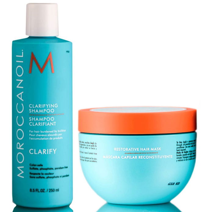 MoroccanOil Clarifying Shampoo & Restorative Hair Mask