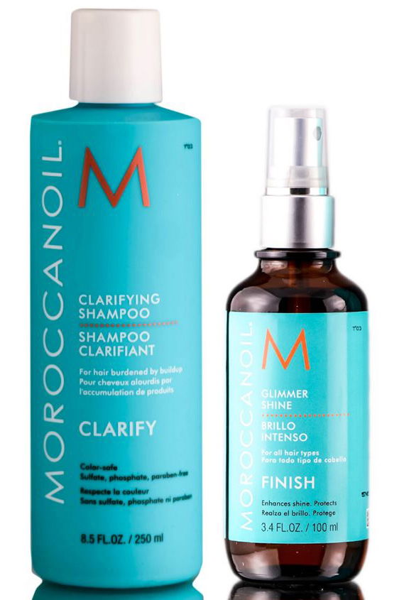 MoroccanOil Clarifying Shampoo & Glimmer Shine
