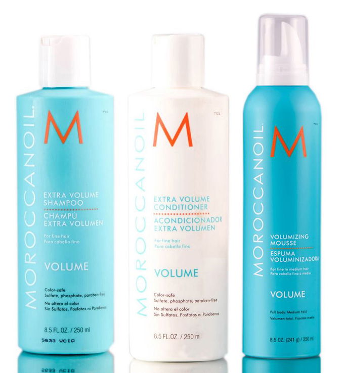 MoroccanOil Extra Volume Shampoo & Conditioner & Mousse
