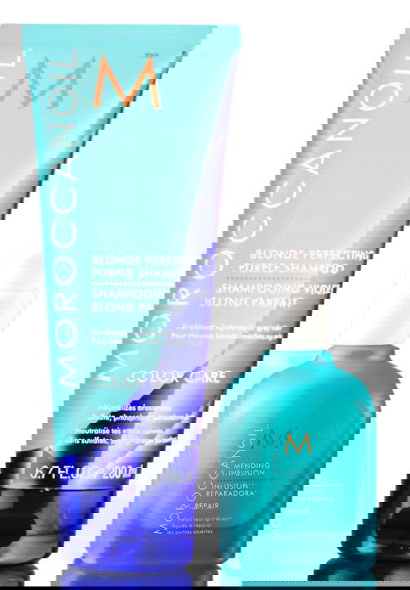 MoroccanOil Blonde Perfecting Shampoo & Mending Infusion