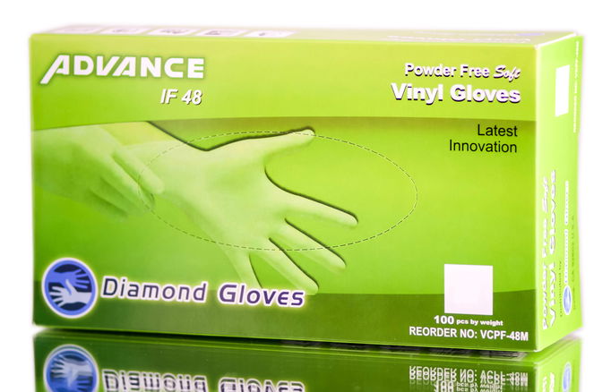 Diamond Advance Vinyl Powder-Free Gloves