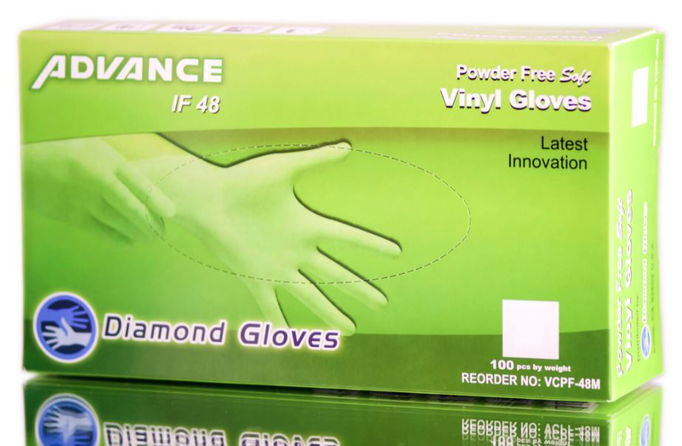 Diamond Advance Vinyl Powder-Free Gloves