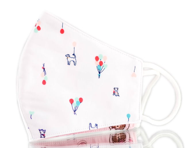 Sleekshop Ballon Print/ Bear Reversible Face Mask