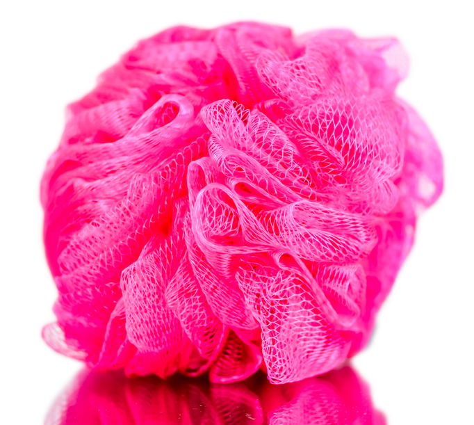 Diane Mesh Hot Pink Body Sponge